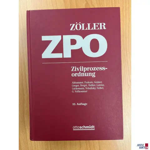 Zöller Codice di procedura civile, 32ª edizione