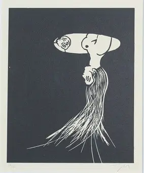 رولان توبور (1938-1997). طباعة لينوليوم، ''Lime Light''، موقعة، محدودة، 17/60، (1984)