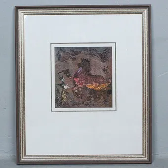 Ukjent kunstner, grafikk, 'Kinesisk drage'.