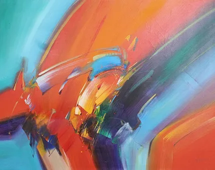 Mandy Wilkinson (1970). Ulei pe pânză, '' Abstract ''.