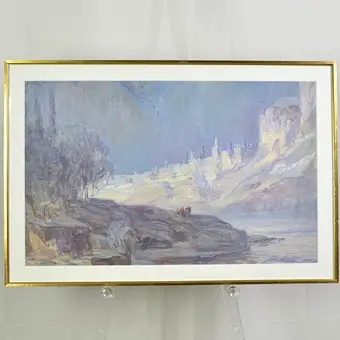 Carolus Vocke（1899-1979）。风景画，水彩，约1969年，有签名和日期。