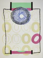 Arthur Aeschbacher，无题，签名彩色石版画
