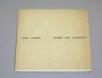 Josef Albers, "Poems and Drawings", begrænset førsteudgave fra 1958 med dedikation og signatur af Josef Albers, raritet