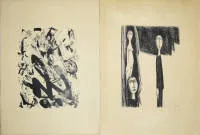 比利时现代主义：4幅大型签名蚀刻版画：Marcel Boon、Theo Humblet、Jos de Maegd 与 Frans Minnaert