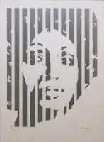 Werner Berges, "Gourmet de Funk" (Silver), serigrafia su plexiglas del 2002