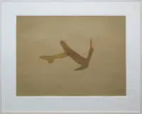 Joseph Beuys, litografia a colori da: Spur II del 1977, incorniciata