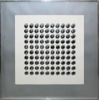 Victor Bonato, Senza titolo, serigrafia del 1970, incorniciata