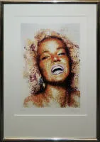 Chris Britz，Fame Fatal，2002年签名彩色胶印石版画，画廊装框