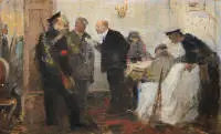 Isaak Izrailoviç Brodski, Lenin ve askeri danışmanları, 1920 civarı yağlıboya