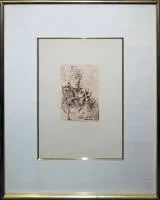 Salvador Dalí，《El Cid》，签名蚀刻版画，精美装框