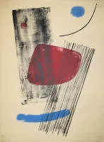 Berto Lardera & Hansjörg Gisiger, 2 lithographies couleur signées de "Documenta Geigy - Le malaise dans l'art" de 1965