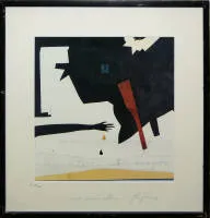Felix Droese，《Wind Wasser Wolken》，2003年亲笔签名彩色胶印版画，带框