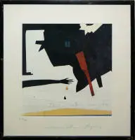 Felix Droese, „Wind Wasser Wolken”, 2003 tarihli el imzalı renkli ofset, çerçeveli