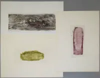 Fathwinter，非形式艺术，《书法小说》，3幅1962年签名独幅版画