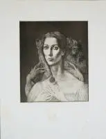 Ernst Fuchs, Cosima, Christine Kaufmann og utstillingsplakat Galerie Gmurzynska, 3 signerte grafiske verk
