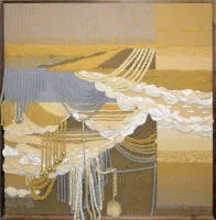 Ljudmila Gennadjewna Galumova, "Theater", large textile artwork