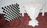 Max. Gerhard 与 Heinz Gruchot，3 件具体艺术，木雕，2011 与 1992 年