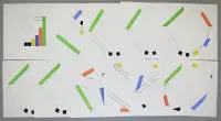 Hans Jörg Glattfelder, "Pezzi di collegamento", cartella con 11 litografie originali monogrammate del 1996