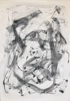 Attribuito a K.O. Götz, Senza titolo, guazzo lavato intorno al 1960