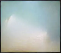Ryszard Grodnicki, Paesaggio, grande dipinto a olio del 1986, incorniciato
