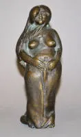 Waldemar Grzimek，腰布丰腴女性裸体，青铜雕塑