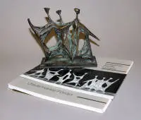 Ursula Hanke-Förster, 3 dansçı, 1963 bronz heykel ve "Ursula Hanke-Förster Skulpturen-Reliefs-Graphiken" monografisi