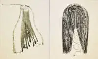 Gerhard Hoehme, Başlıksız, 1985 tarihli 2 imzalı gravür