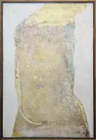 Wladyslaw Jackiewicz, "Kompozycja IV", signeret mixed media, indrammet