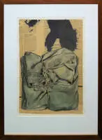 Horst Egon Kalinowski, "La Bâche De ...", mixed media fra 1977 og "L'Anémone fluviale", radering fra 1961, indrammet