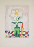 Ida Kerkovius, Den lille blomst, mixed media