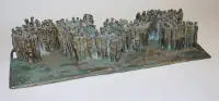 Manfred Kieselbach, kalabalık, monografik sergi kataloğu ile bronz heykel