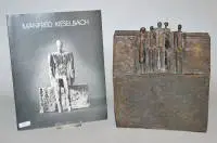 Manfred Kieselbach, 6 ayakta figürlü stel, monografik sergi kataloğu ile bronz heykel