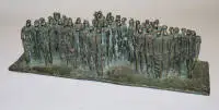 Manfred Kieselbach, kalabalık, 1984 tarihli bronz heykel, resimli monografik sergi kataloğu ile