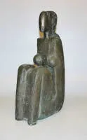 Manfred Kieselbach，坐像，约1998年青铜雕塑附专题展览图录