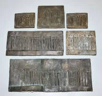 Manfred Kieselbach，6件站立人物青铜浮雕附专著展览图录