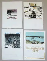 Carl-Heinz Kliemann, 8 xilografie a colori firmate 1952 - 1982