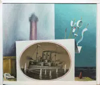 Wolfgang Kolks, „Seegefecht” e „Mit Ovalbild”, 2 dipinti a olio