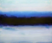 Bruno Kurz,《Saphir 8》(色域绘画),木板混合技法