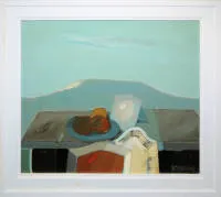 Wlodzimierz Lajming，《静物》，1997年签名丙烯画，带框