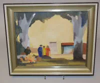 Werner Lichtner-Aix，《St. Cecile Les Vignes》，1976年油画，带框