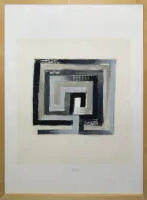 Heinz Mack，出自《所罗门雅歌》，1993年签名彩色丝网版画，带框