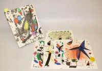 Joan Miró, "Litógrafo II", catalogo delle opere 1953-1963 con 11 litografie a colori, più copertina "Litógrafo I" con 4 litografie a colori