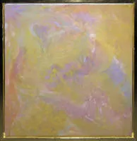 Hanspeter Münch,色彩空间,1990年油画,画廊画框