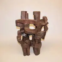 Hans Nagel, "Baumpaar", scultura astratta intorno al 1961 (cat. n. FW 64)