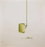 Udo Nöger，杯子，早期作品中的大型油画