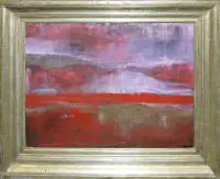 Katarzyna Nowicka-Urbańska, Paesaggi suggestivi, 2 dipinti a olio, incorniciati