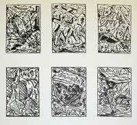 Albert Oehlen和Werner Büttner（Neuen Wilden），星座，1985年6幅彩色胶印石版画和1984年6幅木刻版画，均有签名