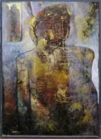 Janusz Osicki，《Pielgrzymka》，1986年油画，装框