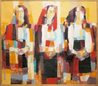 Vjaceslav Opanasovic Prichodko, 3 dipinti a olio: "Armonia", "Amiche" e "Sul molo"