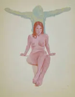 Mel Ramos，Chimpanzee，1971年签名彩色丝网版画